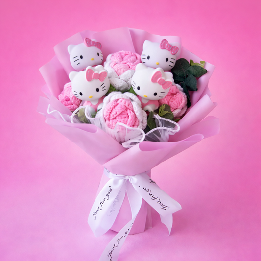Bukiety Hello Kitty Szydełkowe - BukietyMiłości™